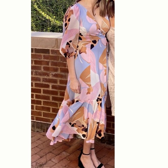 🌟HP🌟 Anthropologie NWT Hutch Bloom Wrap MIDI Dress Size XXS. - Picture 5 of 14